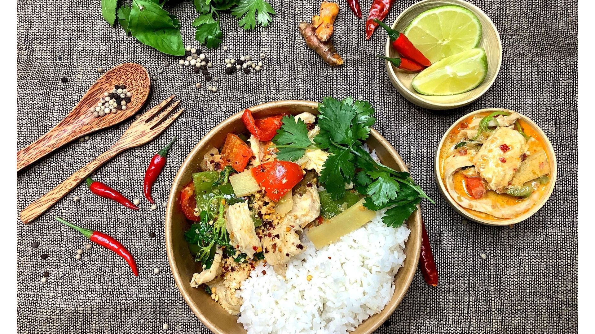 Curry rouge de poulet