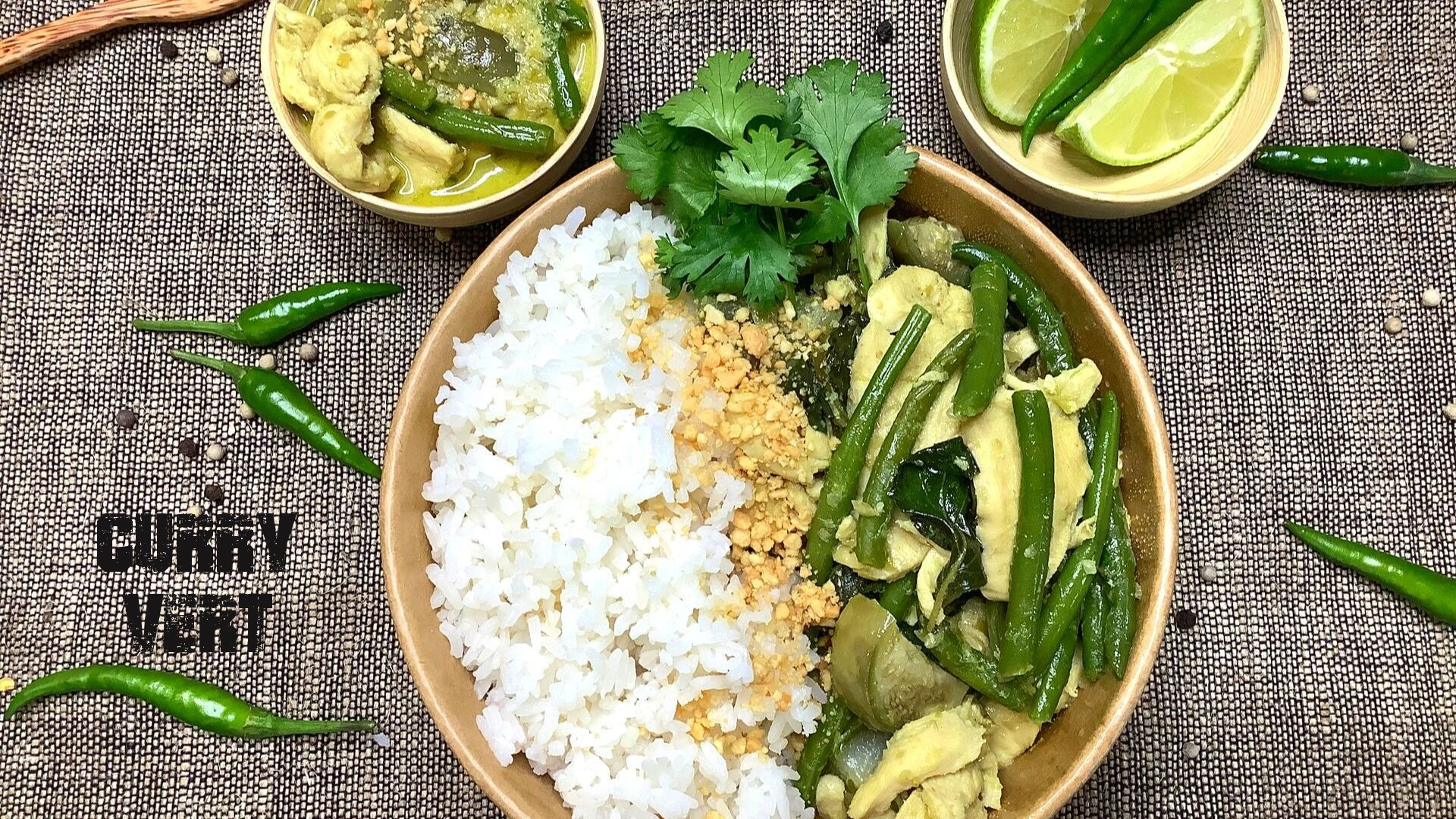 Curry vert de poulet